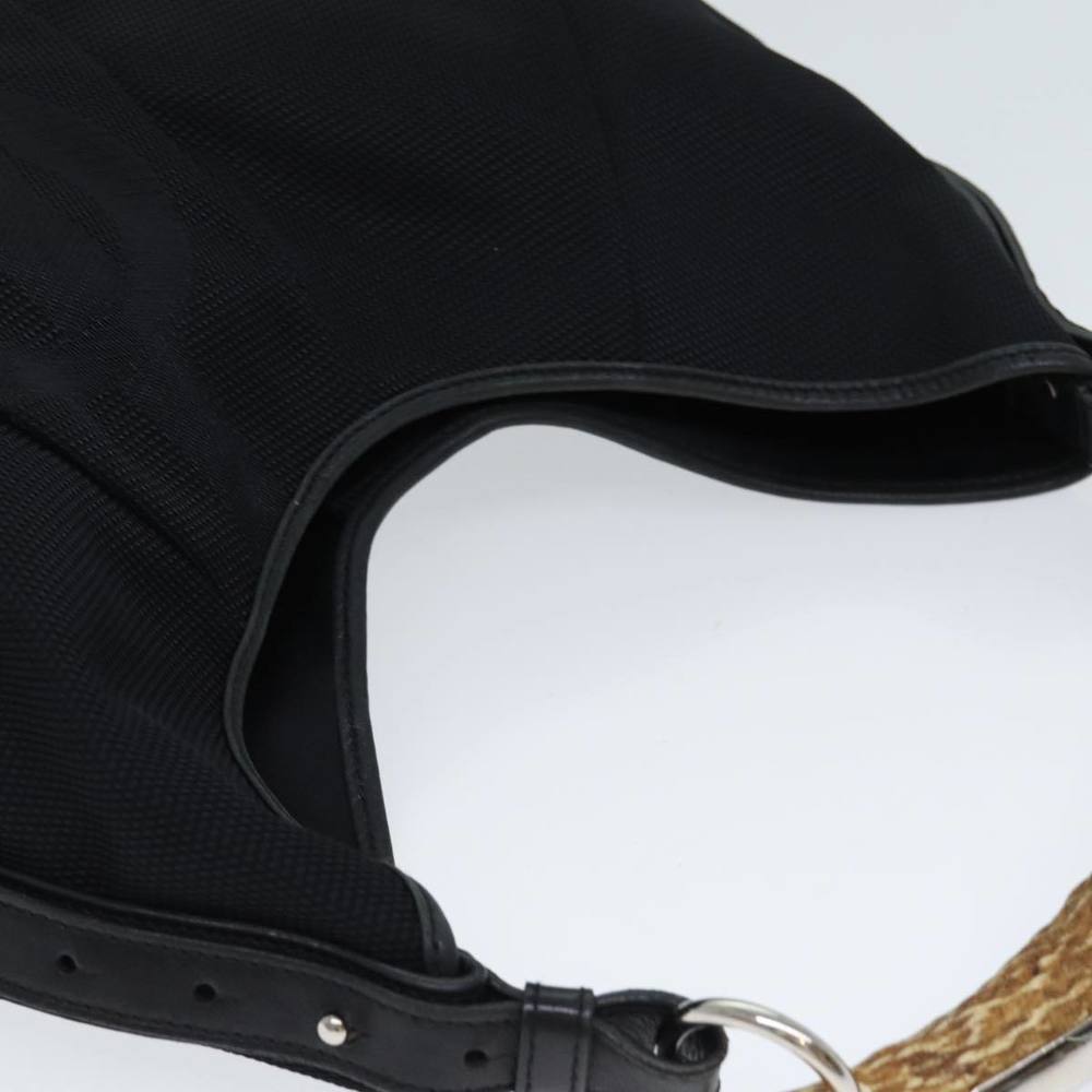SAINT LAURENT Mombasa Hand Bag Nylon Black Auth yk13359 - Picture 6 of 16